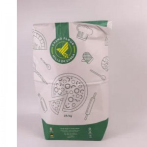 Multilayers Kraft Paper Wheat Bakery Maida Flour Packaging Bag Size 25kg