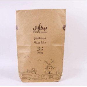 Eco Friendly 2kg 25kg 30kg Custom Corn Bread Flour Packaging Bag Paper Bags With Your Own Logo Recyclable
