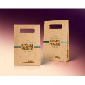 Free Kraft Paper Disposable Food Bag