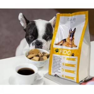 Custom Big 10kg 15kg 20kg Resealable Zipper Pla Pbat Biodegradable Plastic Pet Dog Treats Feed Snack Packaging Bag For Food