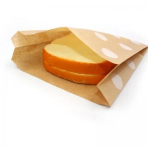 Food safe custom wedding / birthday party favor treat small brown gift paper bags for candy / cookie