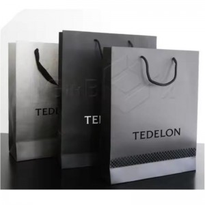 Luxury Custom Printed Laminated Shopping Gift Packaging Paper Bag With Your Own Logo