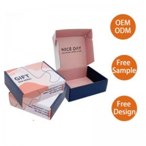 Custom Design Logo Printed Luxury Corrugated Packing Gift Shipping Packaging Paper Boxes Mailer Shipping Box
