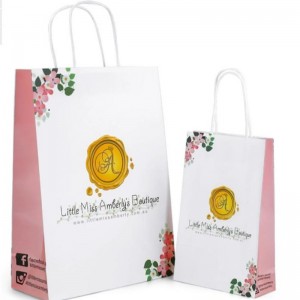 Christmas Shopping Bags Paper Bags Custom Printing Packaging Bags for Promotion Packing