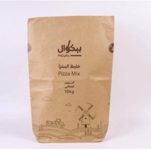 Eco Friendly 2kg 25kg 30kg Custom Corn Bread Flour Packaging Bag Paper Bags With Your Own Logo Recyclable