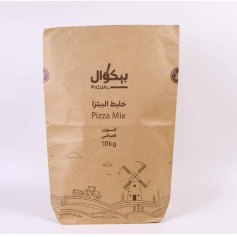 Eco Friendly 2kg 25kg 30kg Custom Corn Bread Flour Packaging Bag Paper Bags With Your Own Logo Recyclable